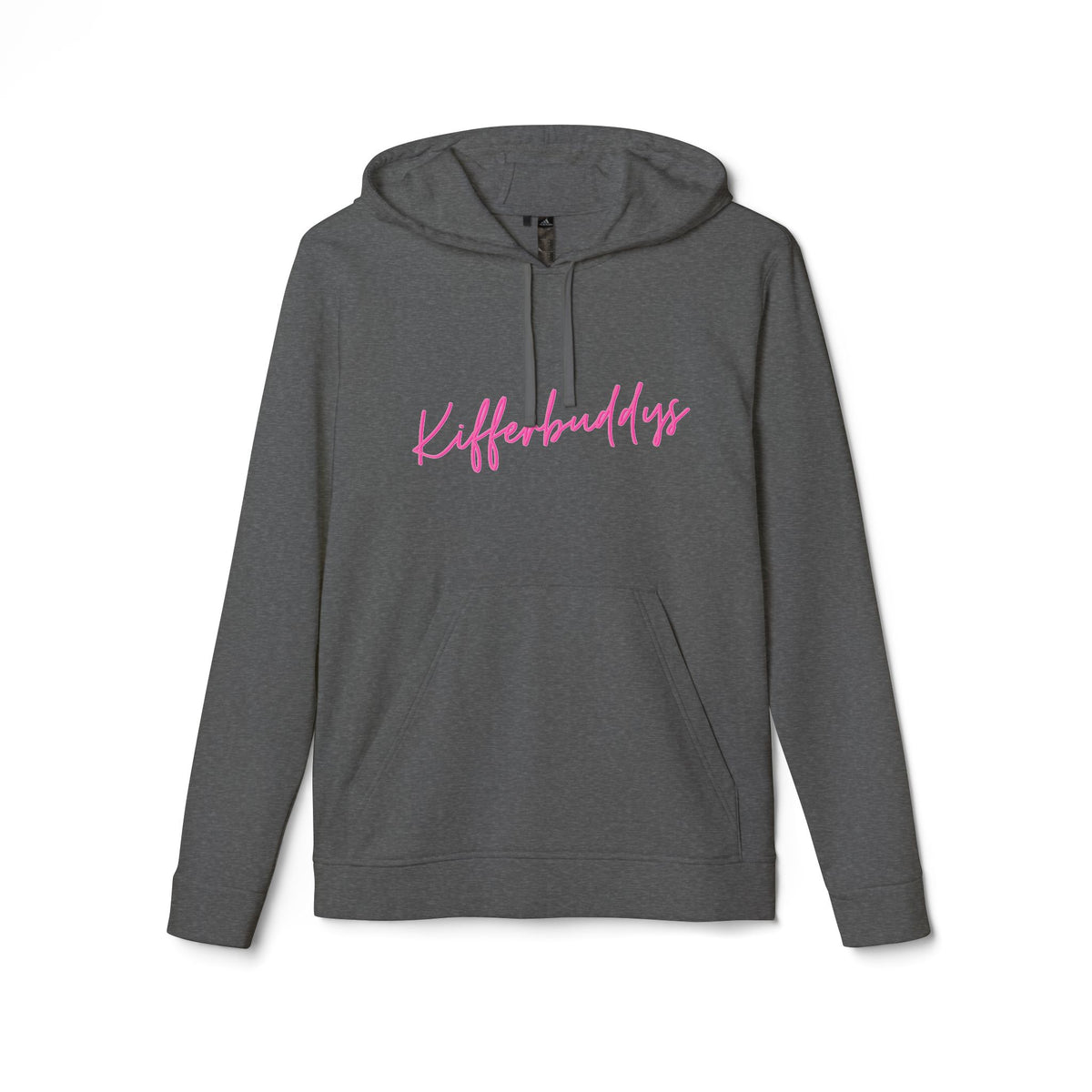 Kifferbuddys X Adidas Hoodie — White Fleece Pullover