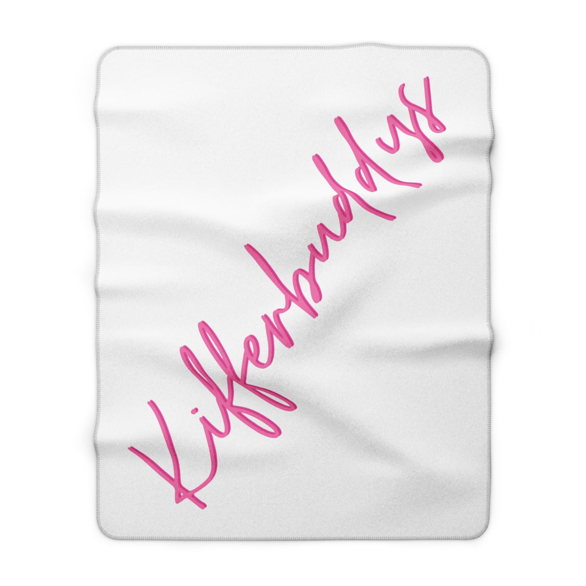 Kifferbuddys Sherpa Blanket Cozy White Fleece