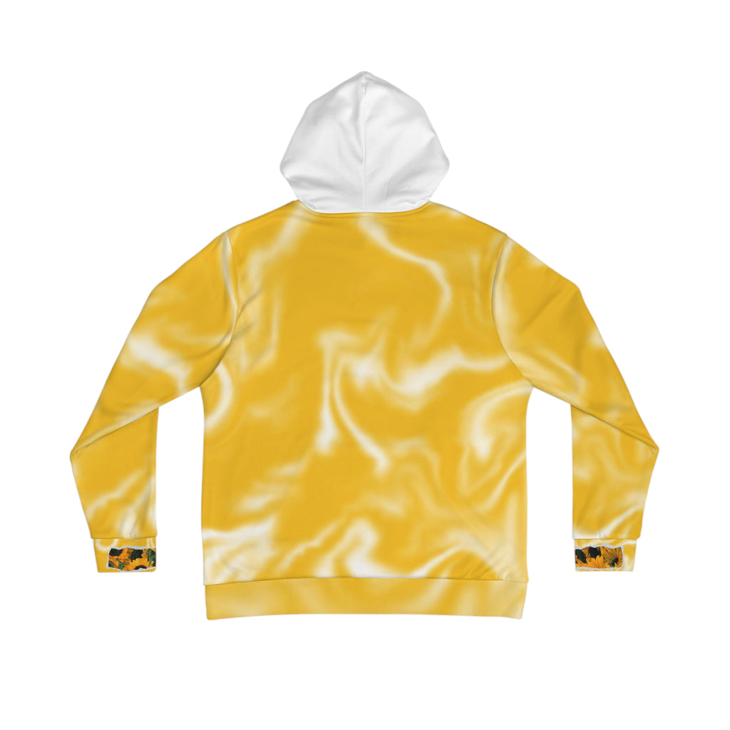 Yellow Floral Serpent Hoodie — Men's Pullover