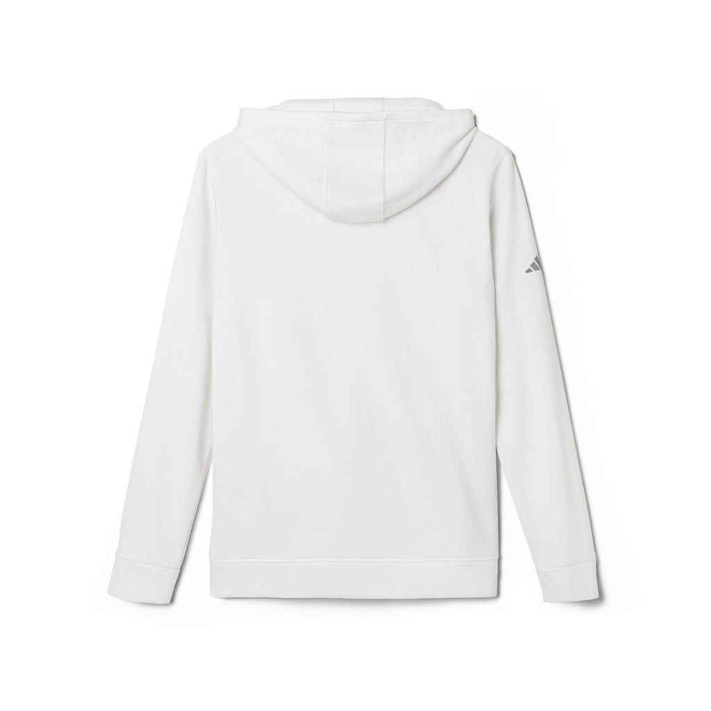 Kifferbuddys X Adidas Hoodie — White Fleece Pullover
