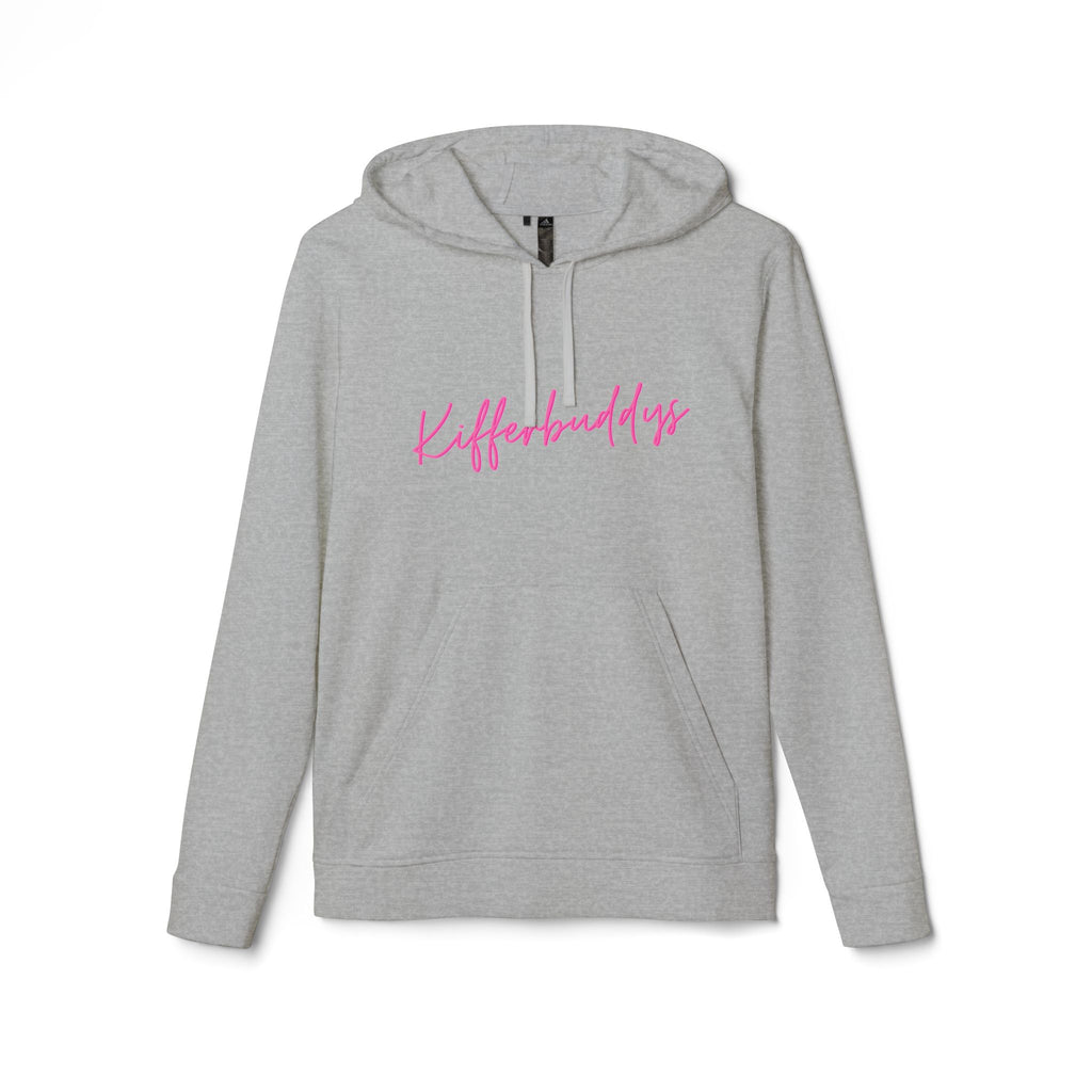 Kifferbuddys X Adidas Hoodie — White Fleece Pullover