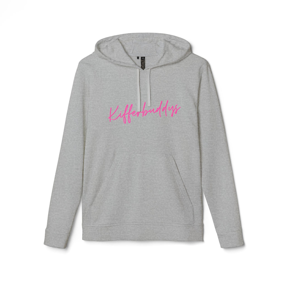 Kifferbuddys X Adidas Hoodie — White Fleece Pullover