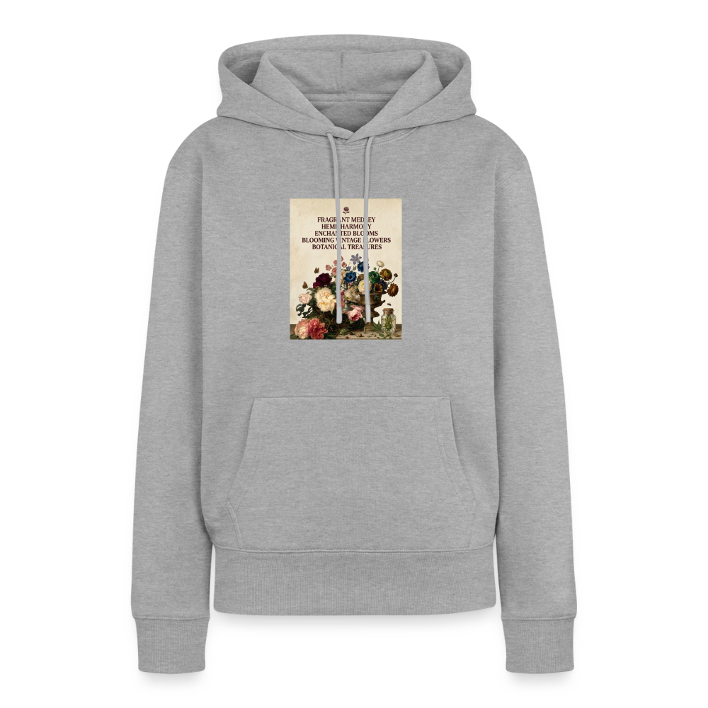 Frauen Premium Hoodie - Grau meliert