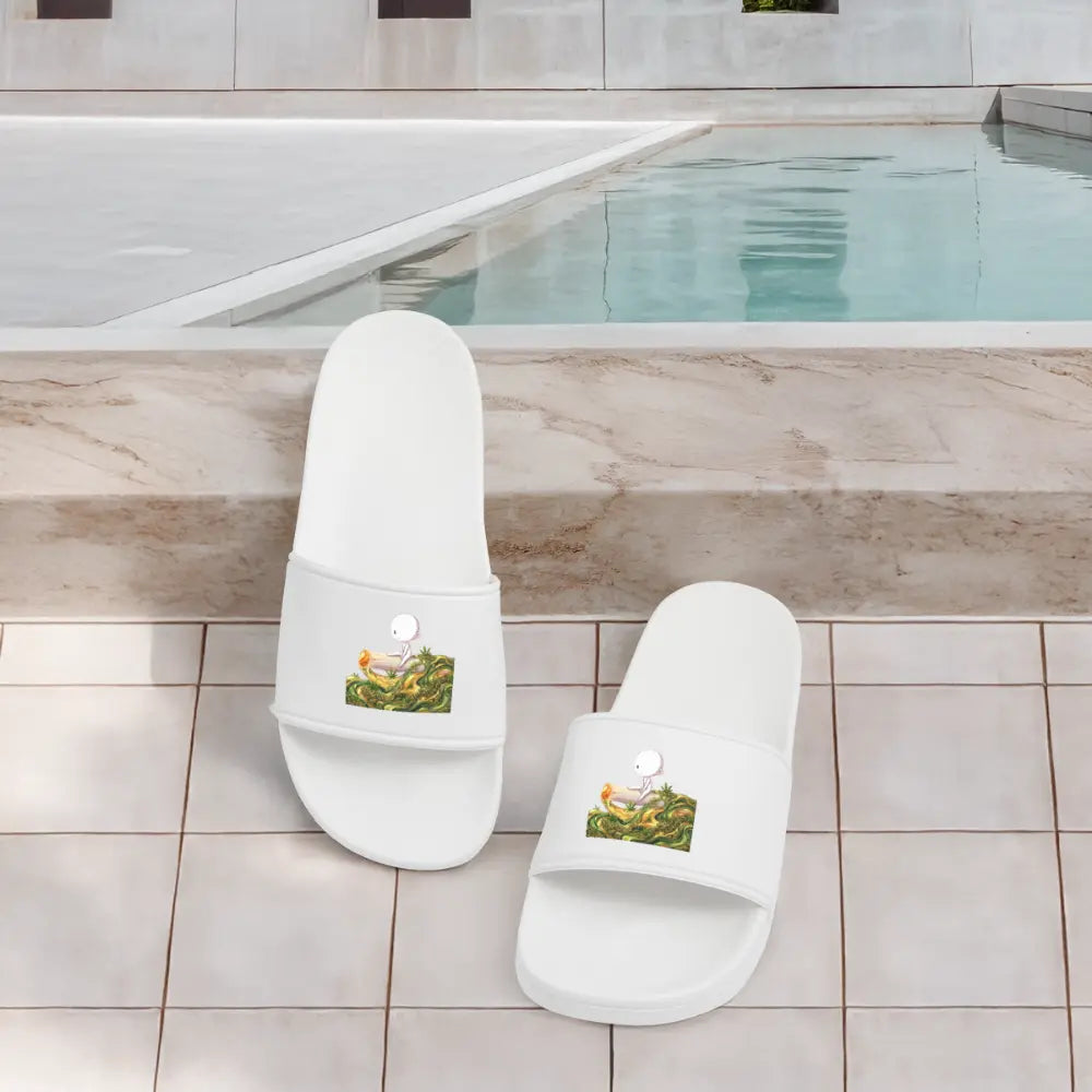 Chillin on a Joint Frauen Badelatschen - Weiß