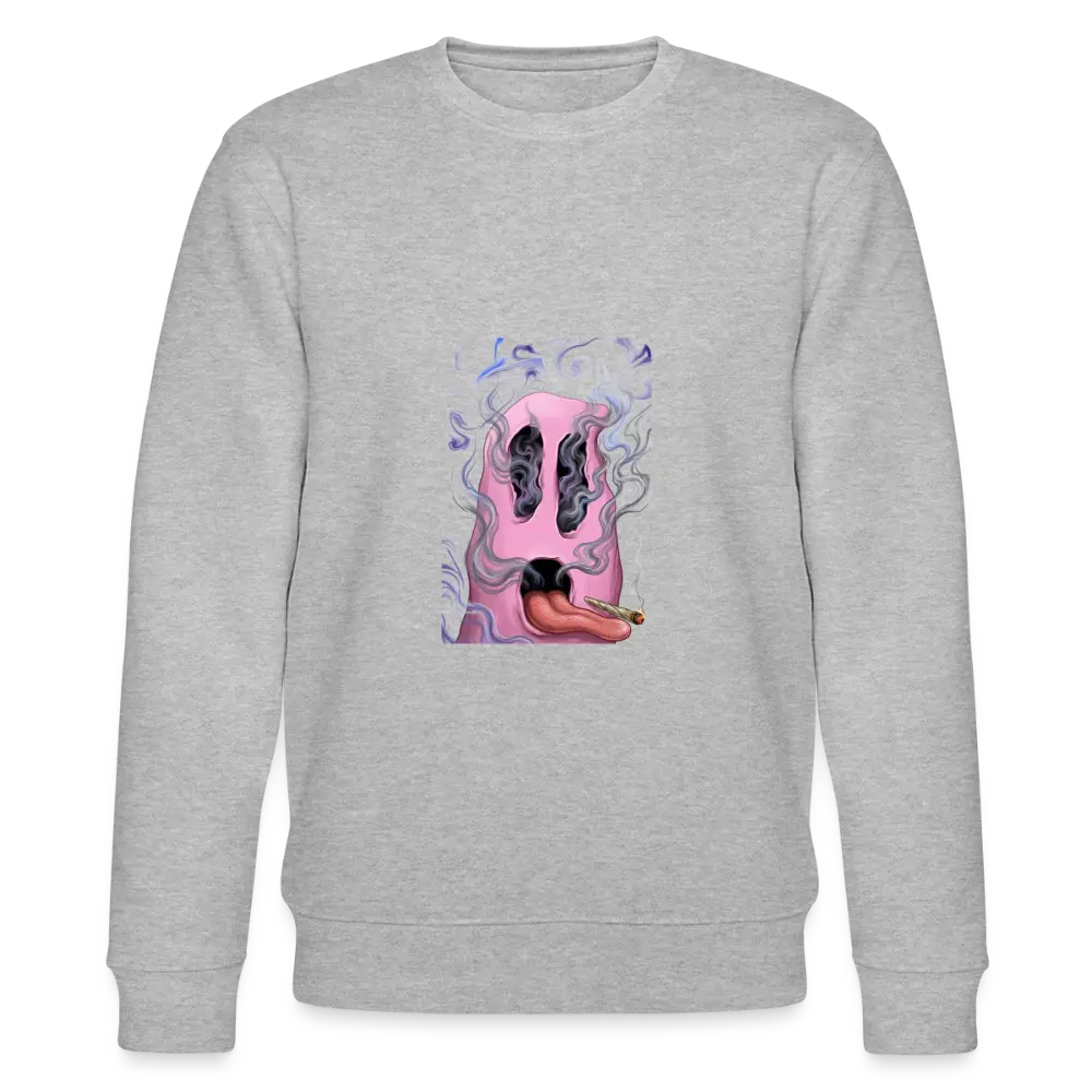 Ghostface Unisex Bio-Sweatshirt - Grau meliert