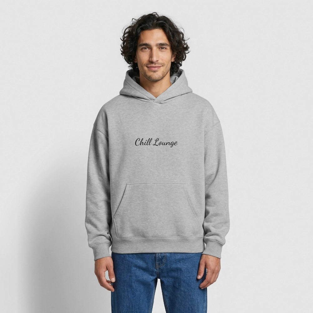 Chilllounge Special Oversized Heavyweight Unisex Hoodie - Grau meliert