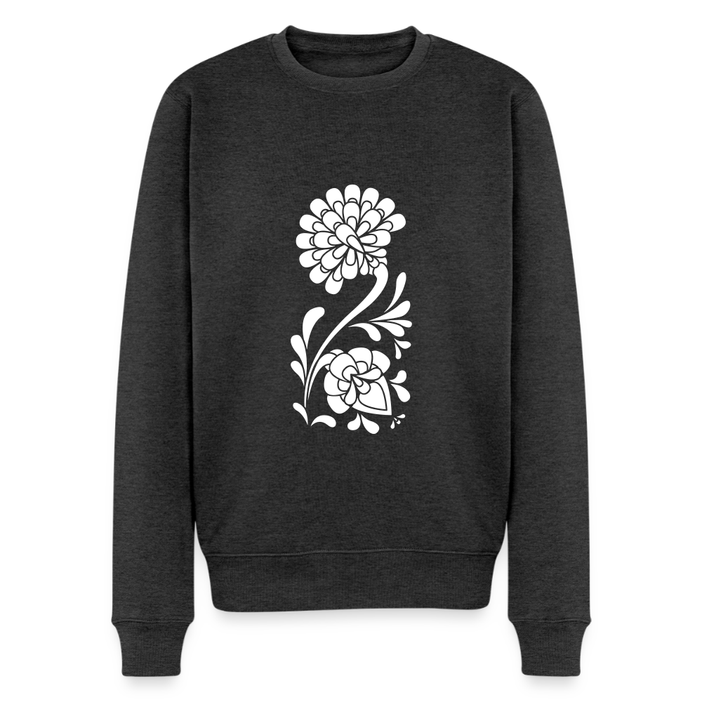 Shodō Flowers Premium Pullover - Anthrazit meliert