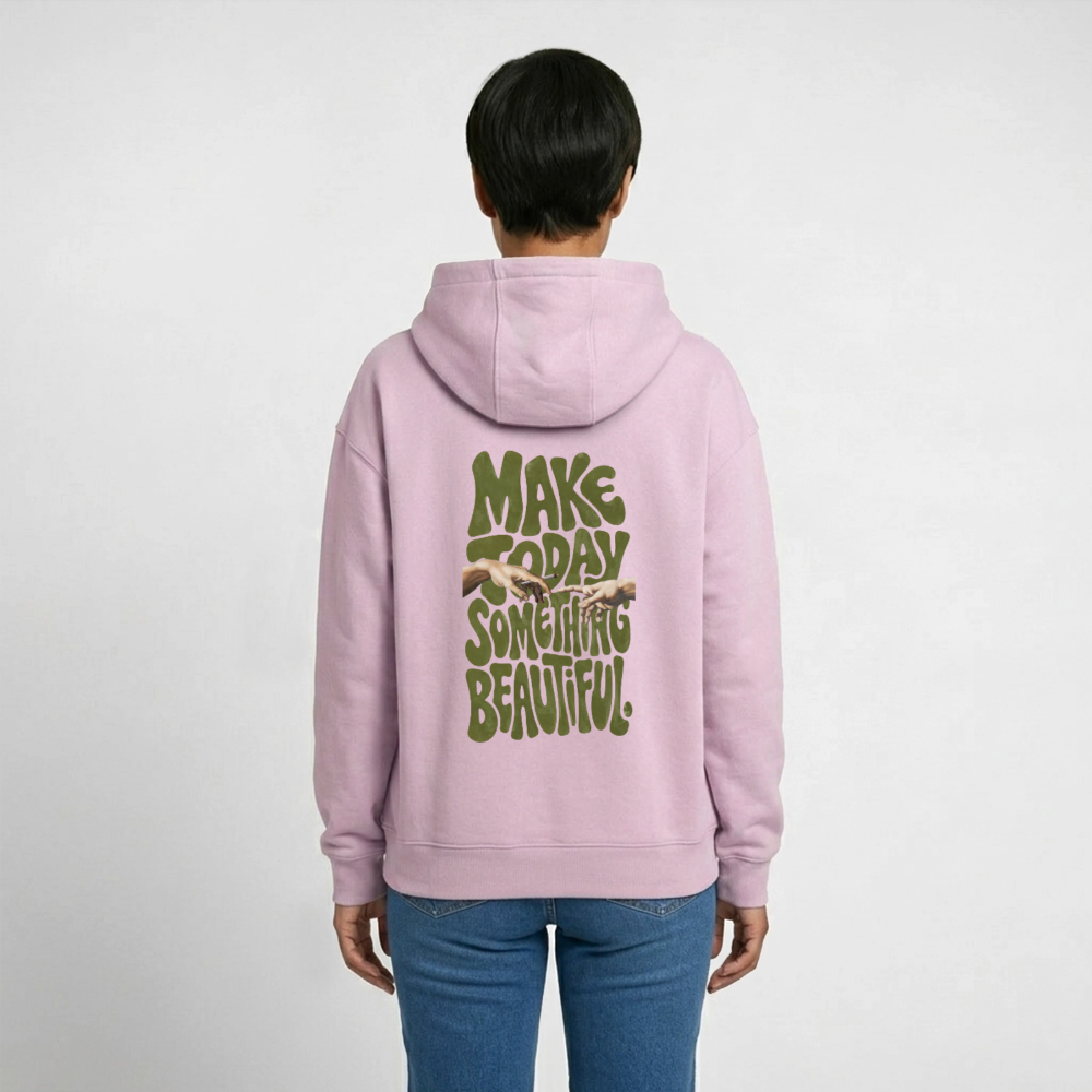 Make Something Oversized Heavyweight Unisex Hoodie - Altrosa