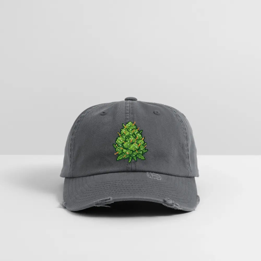 Pixel Knolle Destroyed Cap - Dunkelgrau