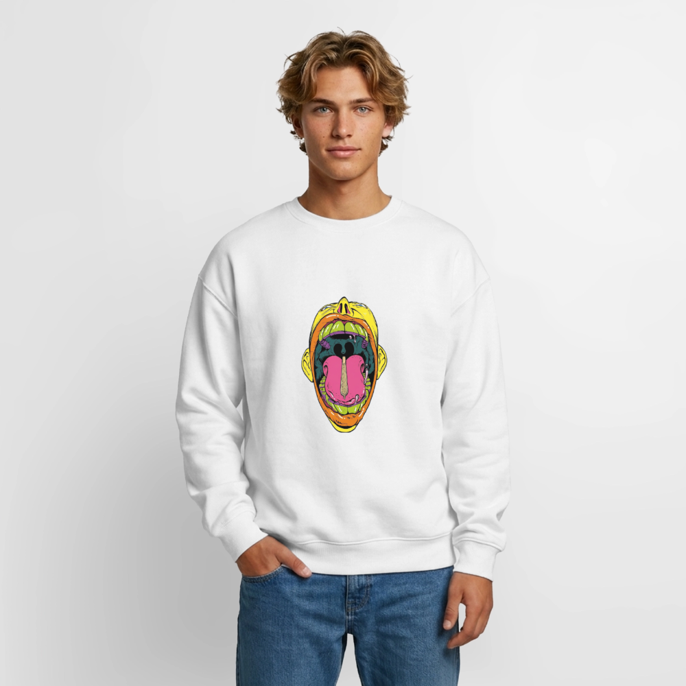 Oversized Heavyweight Unisex Sweatshirt - Weiß