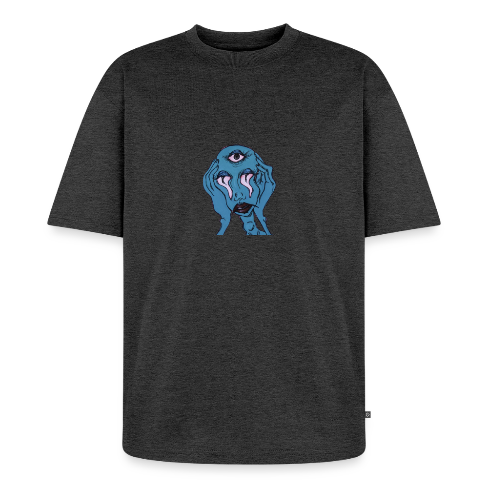 Der Fluch Unisex Premium Oversized Bio T-Shirt - Anthrazit meliert