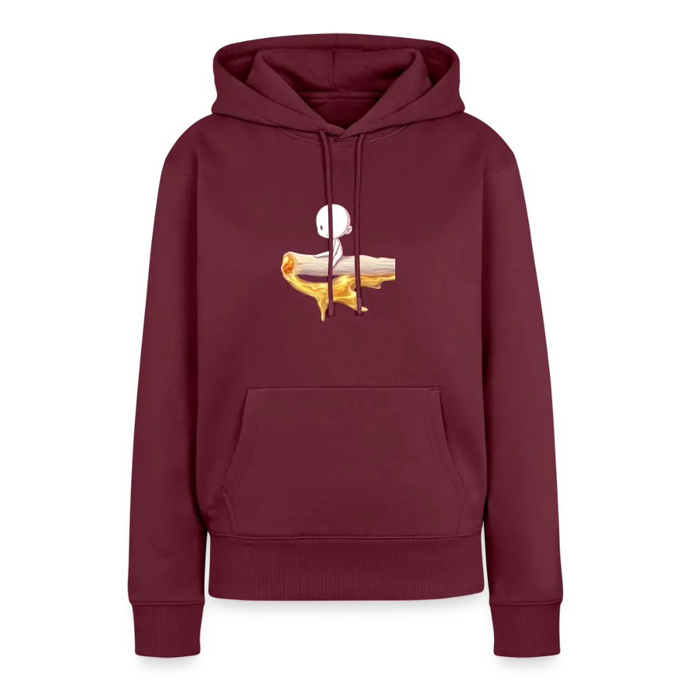 Chillin on a Joint Frauen Bio Hoodie - Burgunderrot