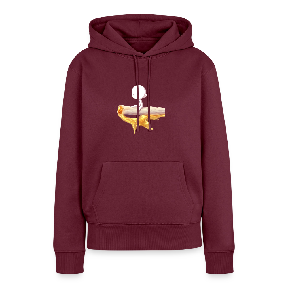 Chillin on a Joint Frauen Bio Hoodie - Burgunderrot