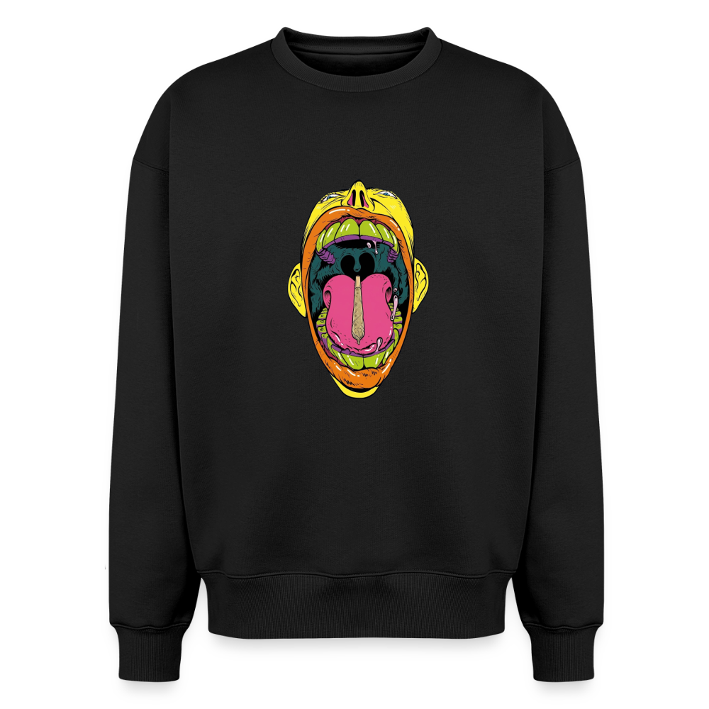 Oversized Heavyweight Unisex Sweatshirt - Schwarz
