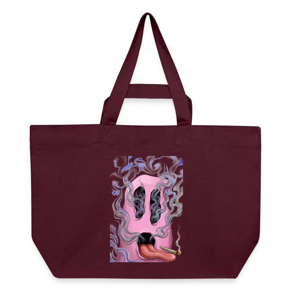 Ghostface Recycelte Shopping Bag - Burgunderrot