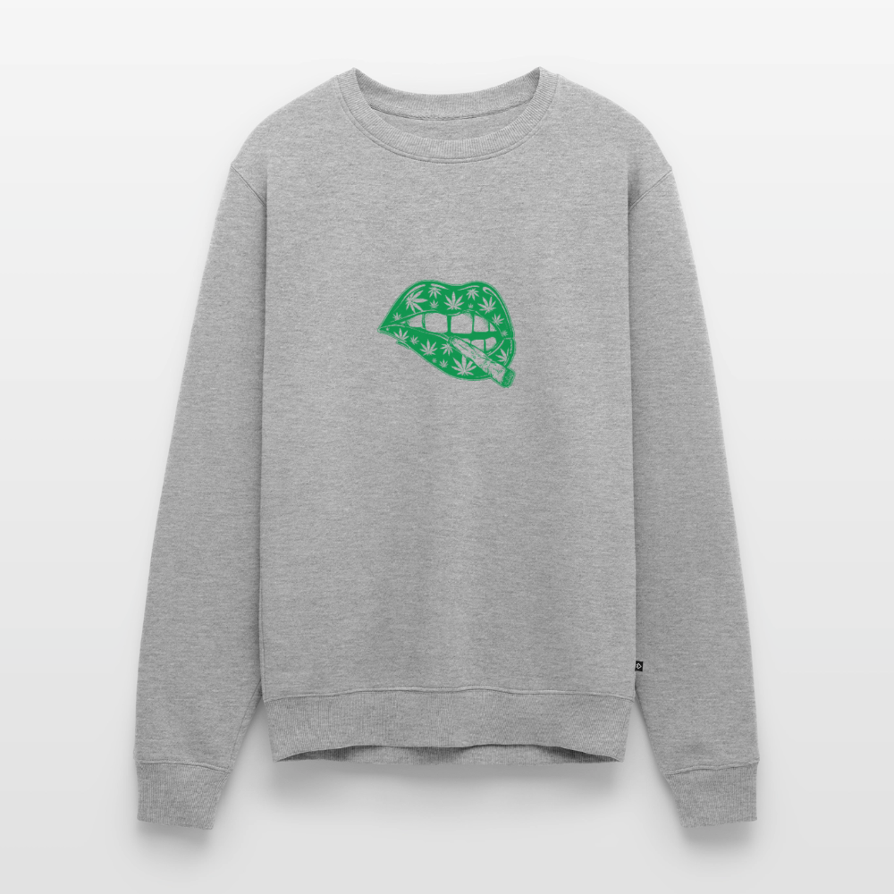 Unisex Relaxed Premium Pullover - Grau meliert