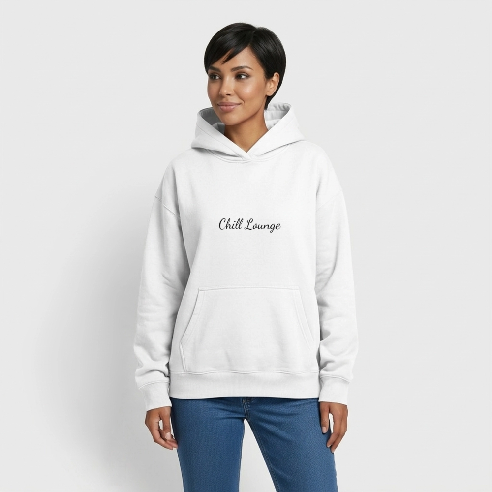 Chilllounge Special Oversized Heavyweight Unisex Hoodie - Weiß