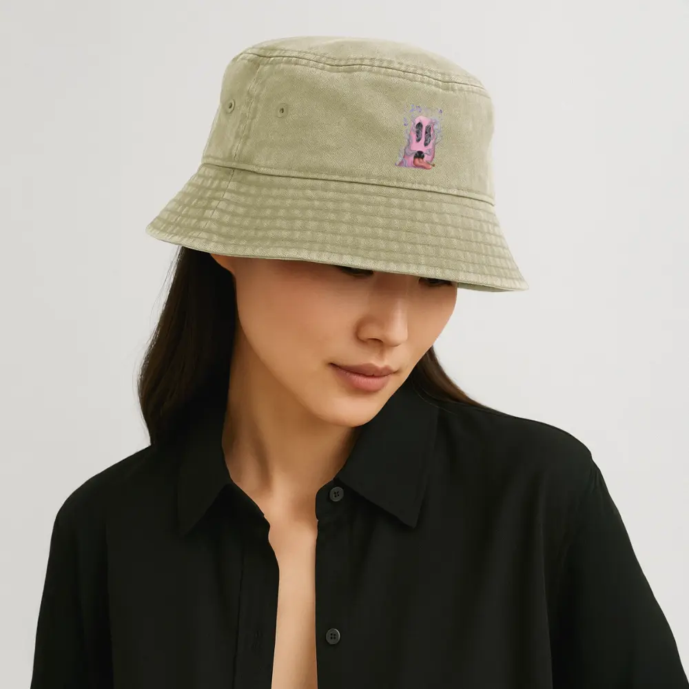 Chillin on a Joint Vintage Bucket Hat - Vintage Beige