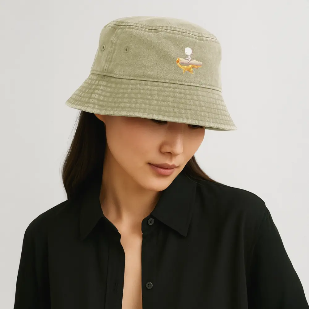 Chillin on a Joint Vintage Bucket Hat - Vintage Beige