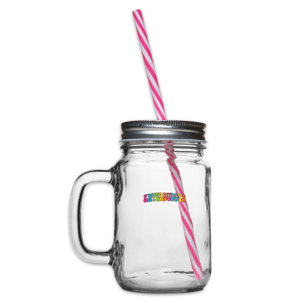 Pixel Knolle Henkelglas mit Schraubdeckel - Klar