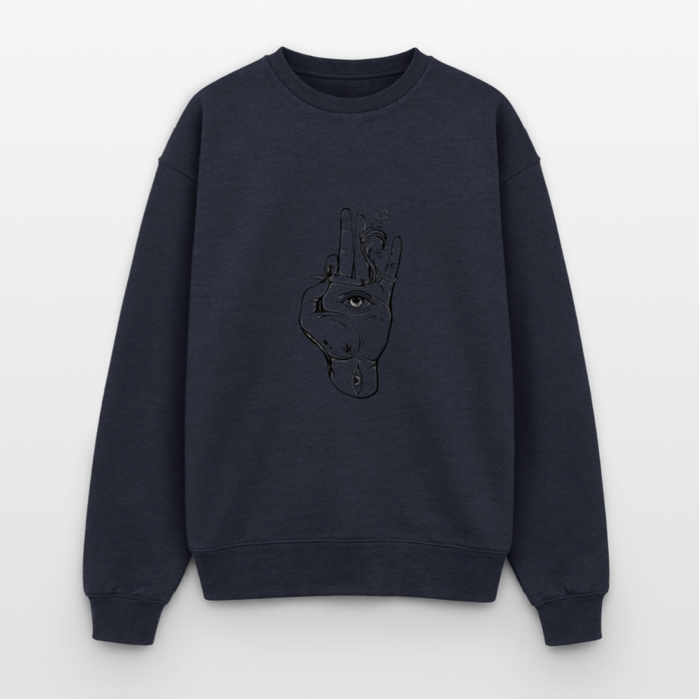 Oversized Heavyweight Unisex Sweatshirt - Navy