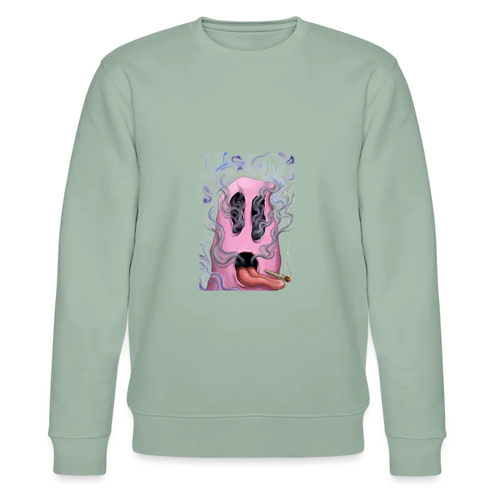 Ghostface Unisex Bio-Sweatshirt - Helles Graugrün
