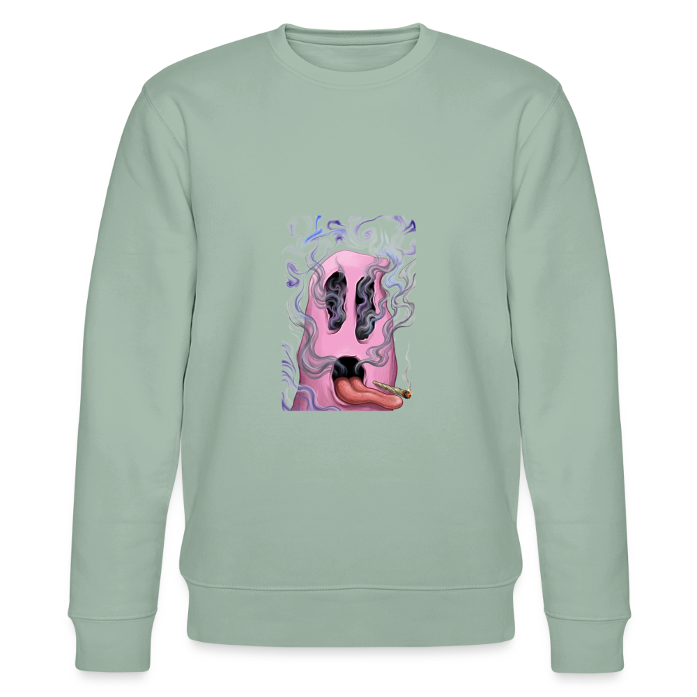 Ghostface Unisex Bio-Sweatshirt - Helles Graugrün
