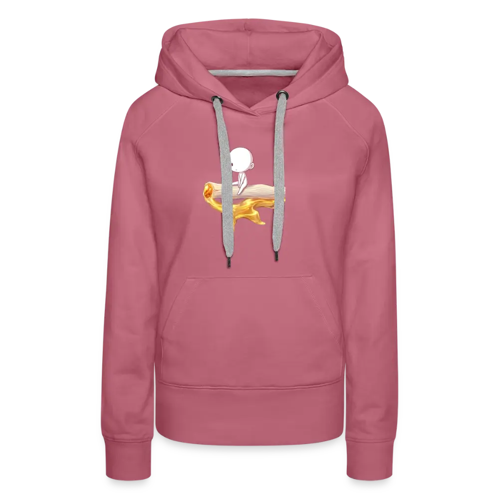 Chillin on a Joint Frauen Bio Hoodie - Malve