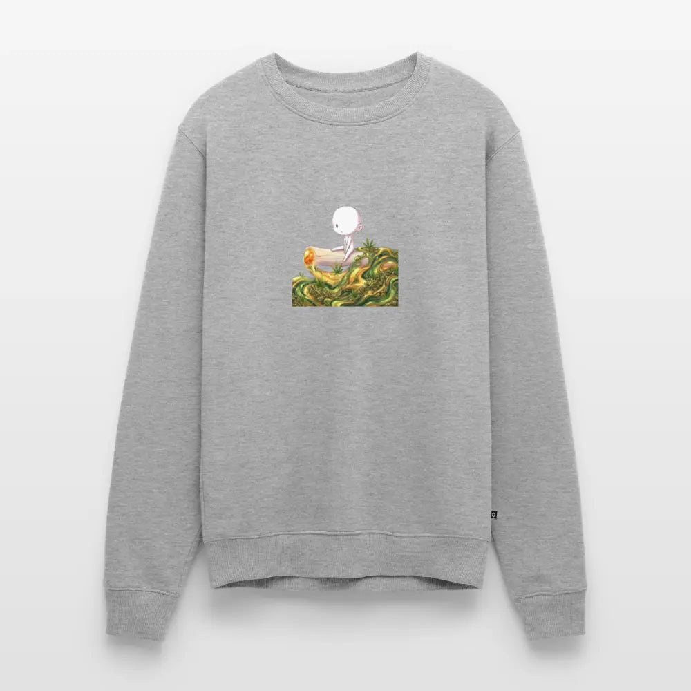 Chillin on a Joint Männer Bio Sweatshirt - Grau meliert