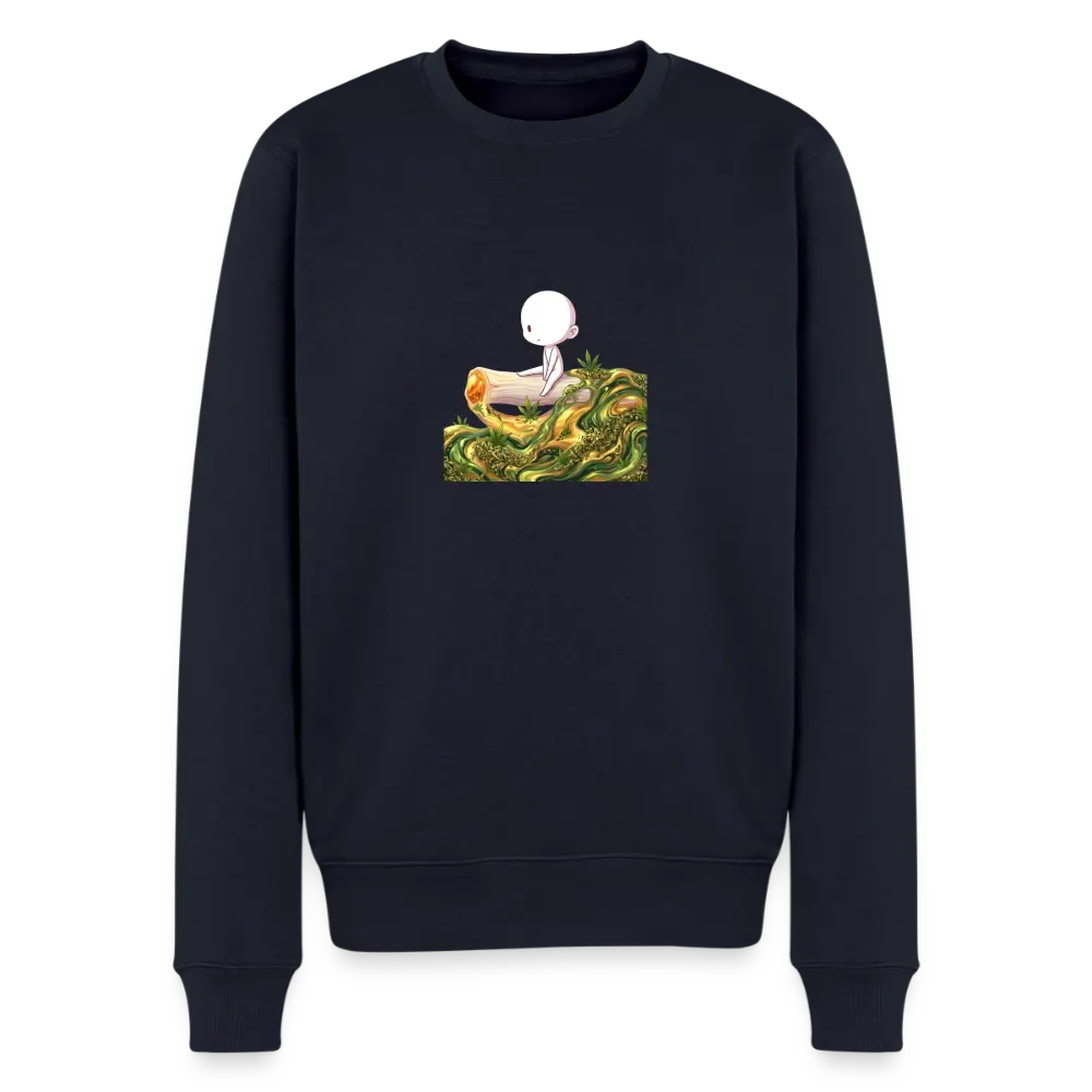 Chillin on a Joint Männer Bio Sweatshirt - Navy