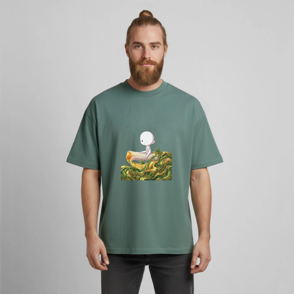 Chillin on a Joint Heavyweight BioT-Shirt - Grüner Bucht