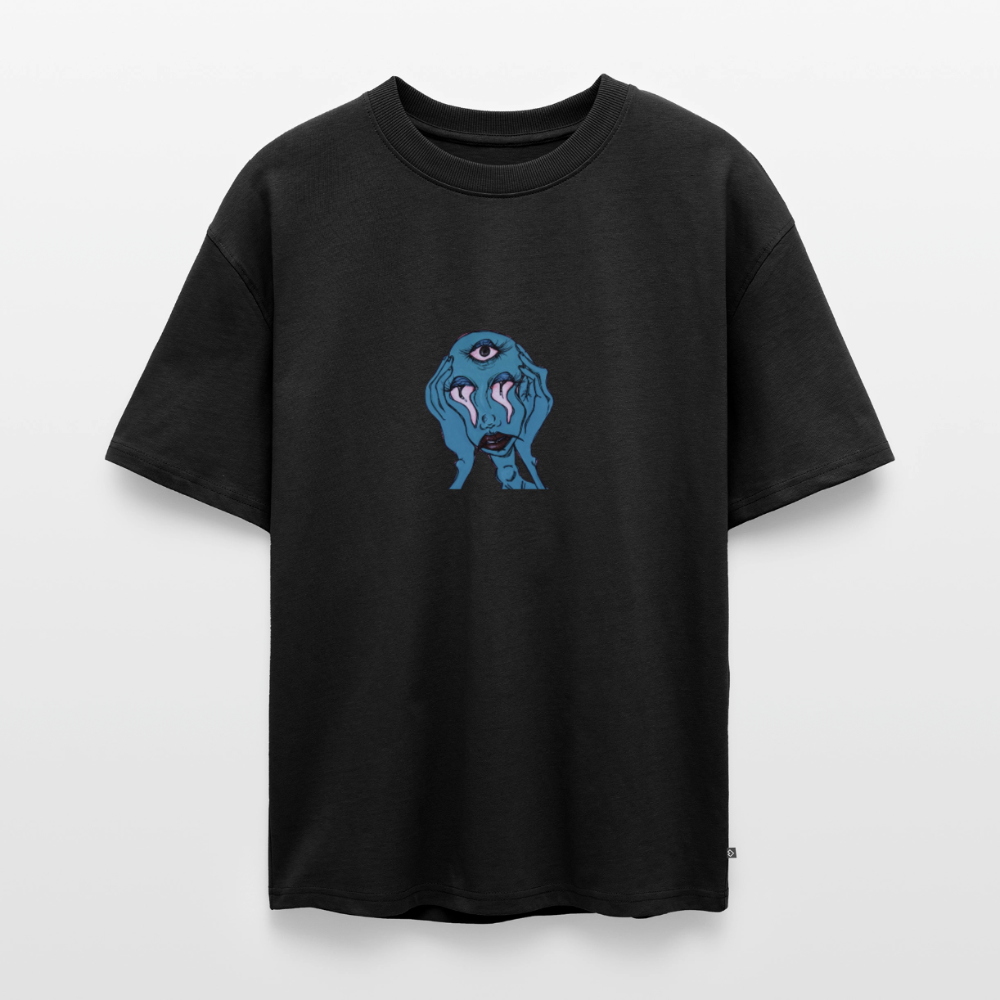 Der Fluch Unisex Premium Oversized Bio T-Shirt - Schwarz