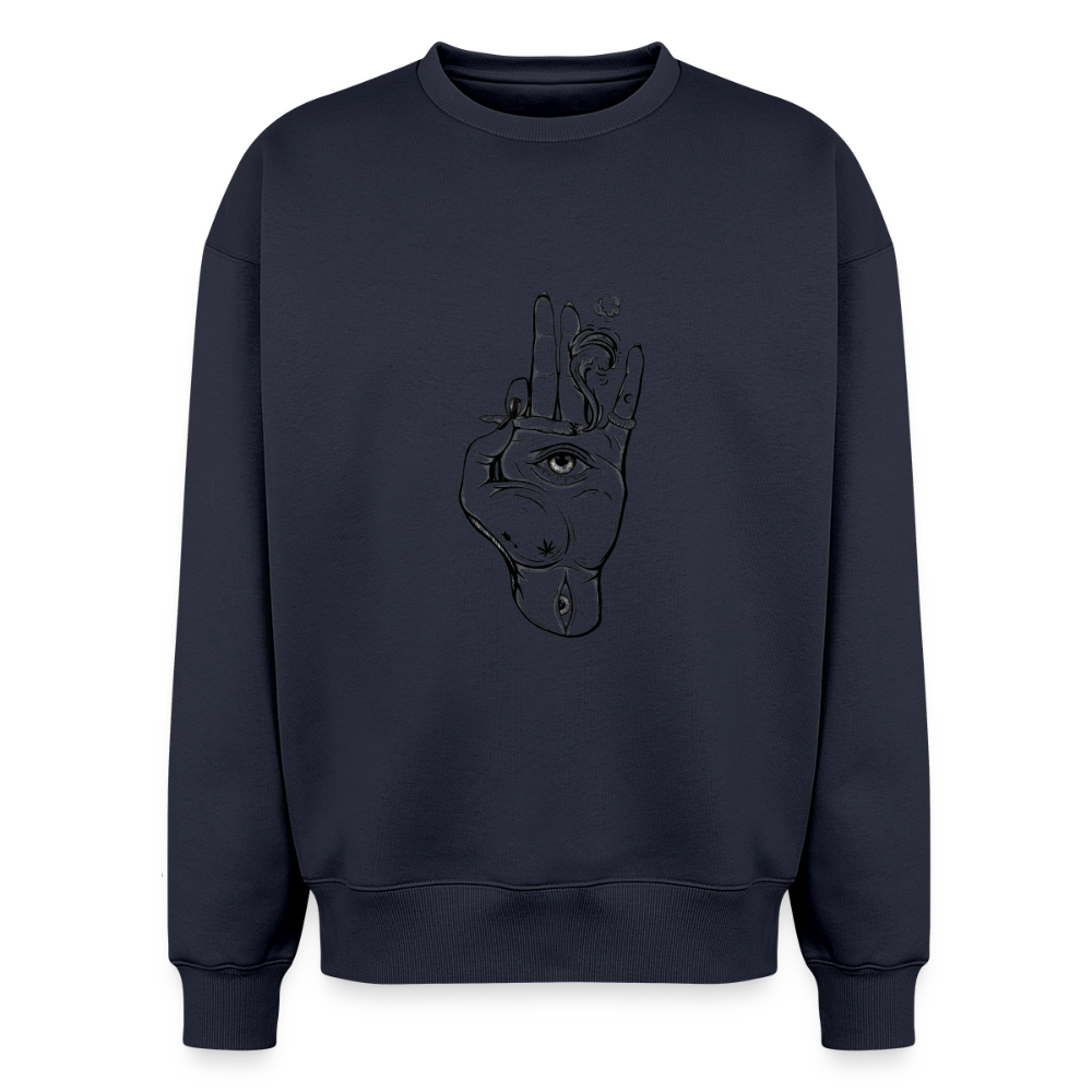 Oversized Heavyweight Unisex Sweatshirt - Navy