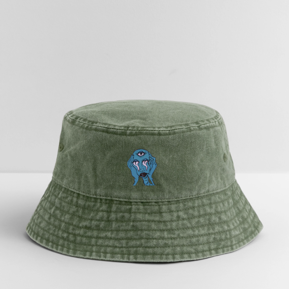 Der Fluch Vintage Bucket Hat - Olivgrün vintage
