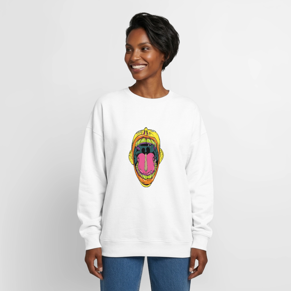 Oversized Heavyweight Unisex Sweatshirt - Weiß