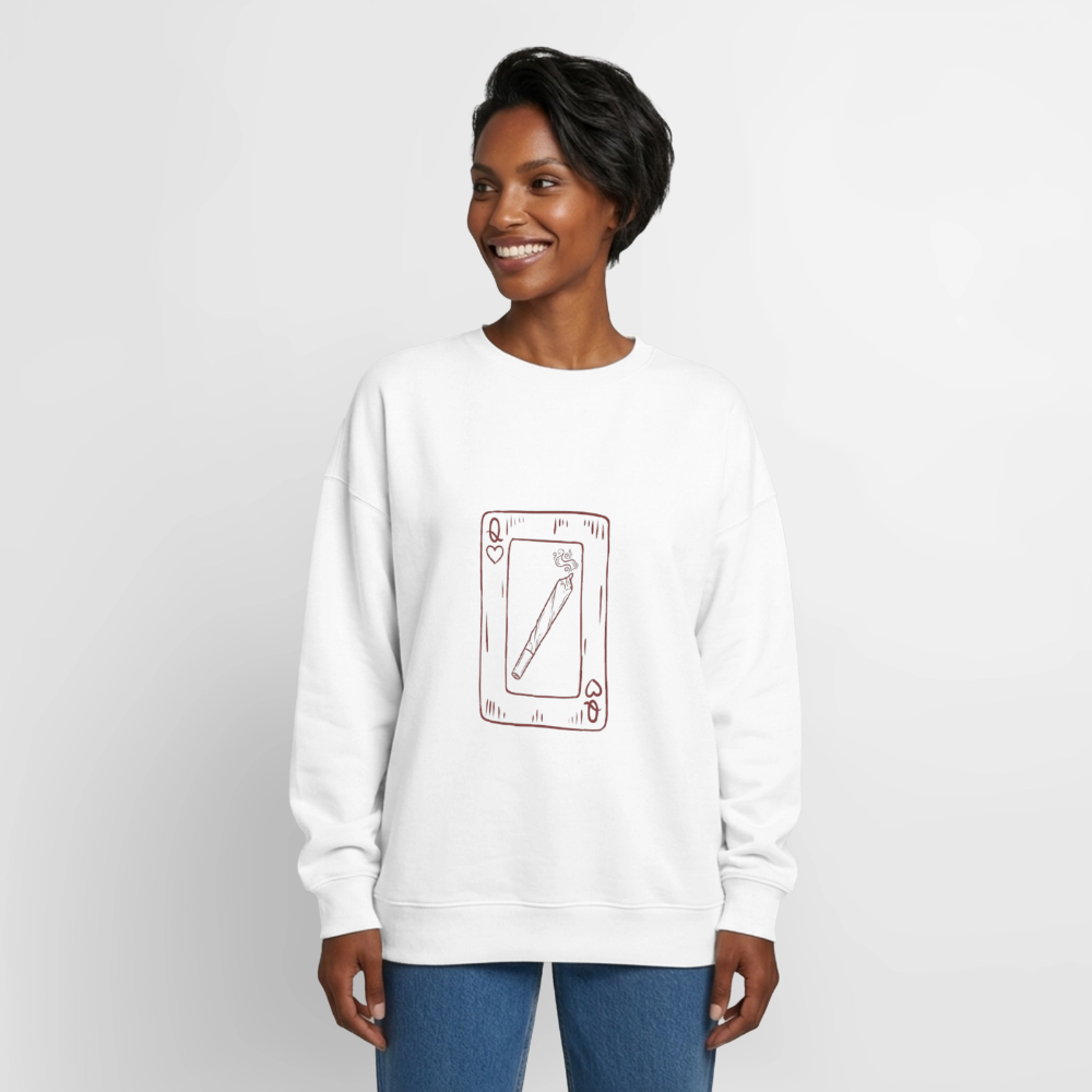 Oversized Heavyweight Unisex Sweatshirt - Weiß