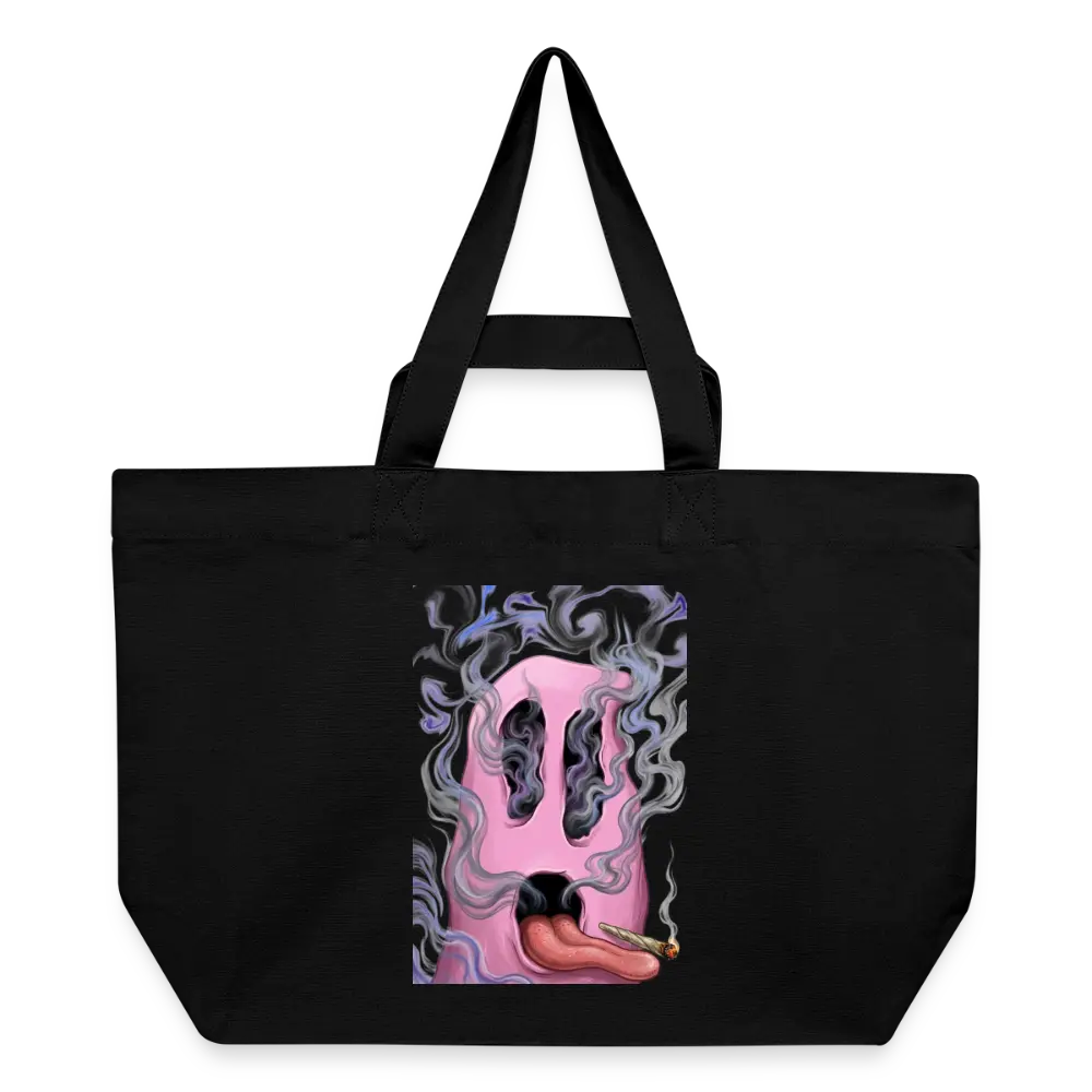 Ghostface Recycelte Shopping Bag - Schwarz