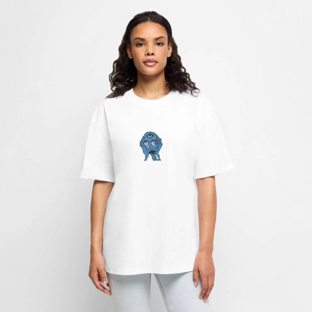 Der Fluch Unisex Premium Oversized Bio T-Shirt - Weiß