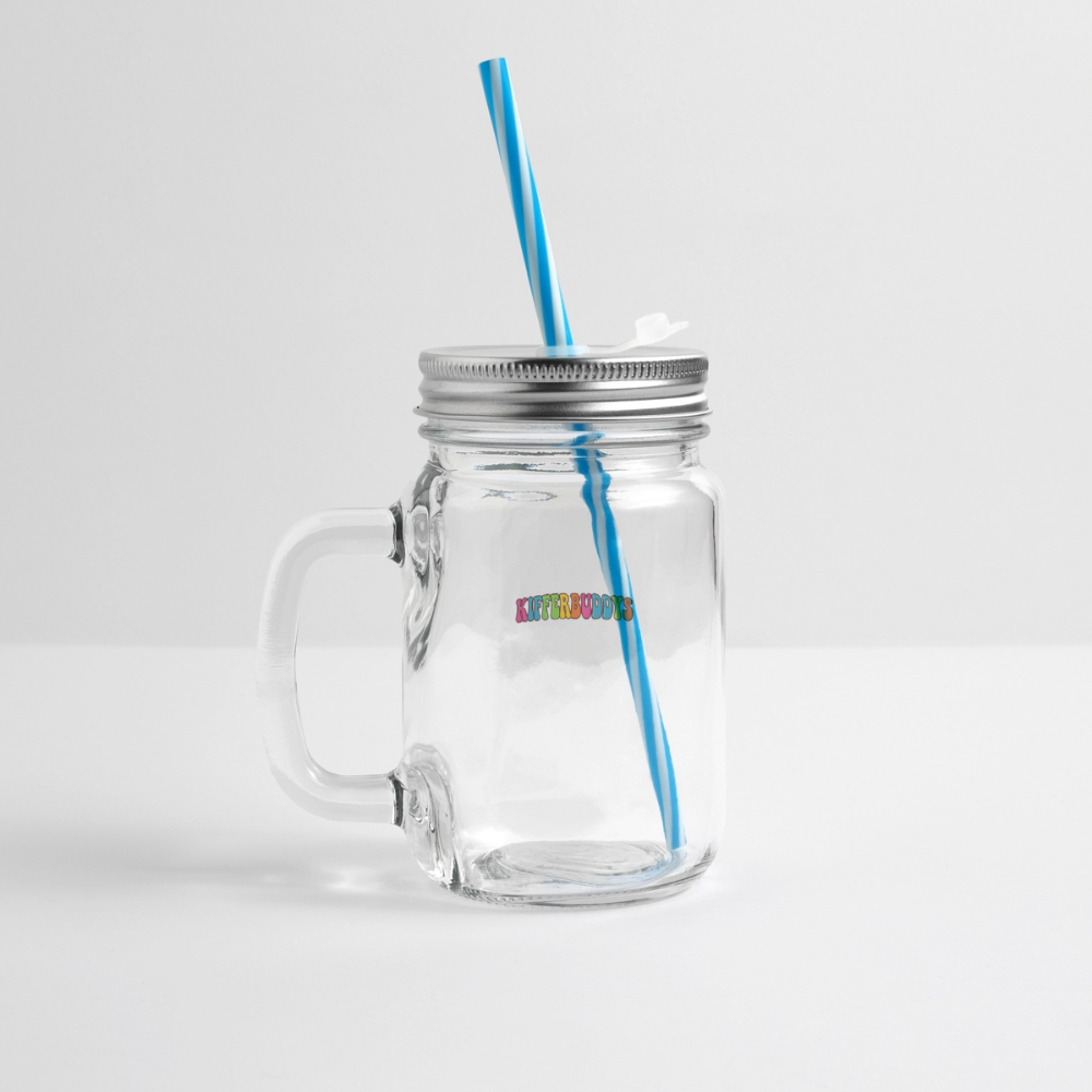 Pixel Knolle Henkelglas mit Schraubdeckel - Klar