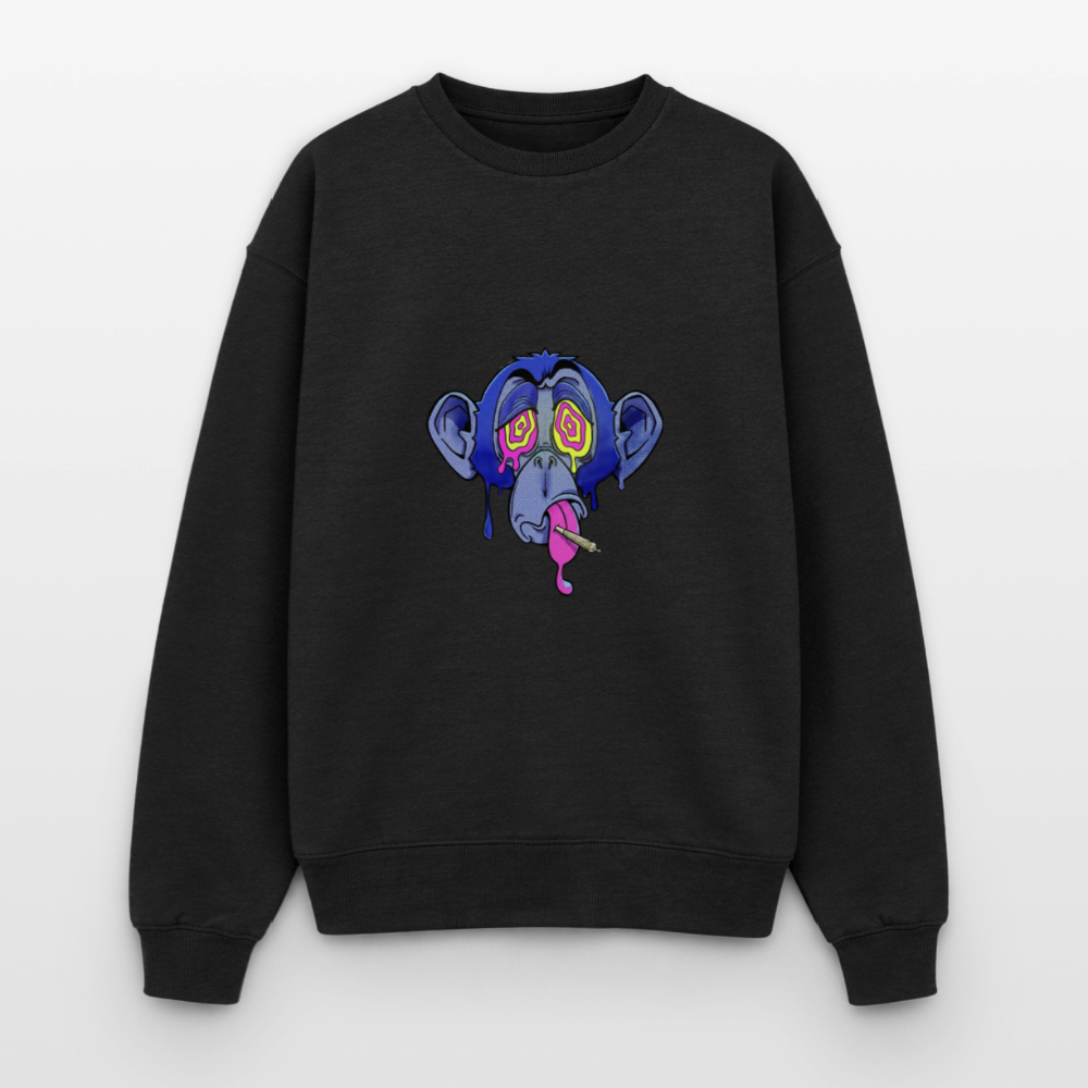 Monkey Oversized Heavyweight Unisex Sweatshirt - Schwarz