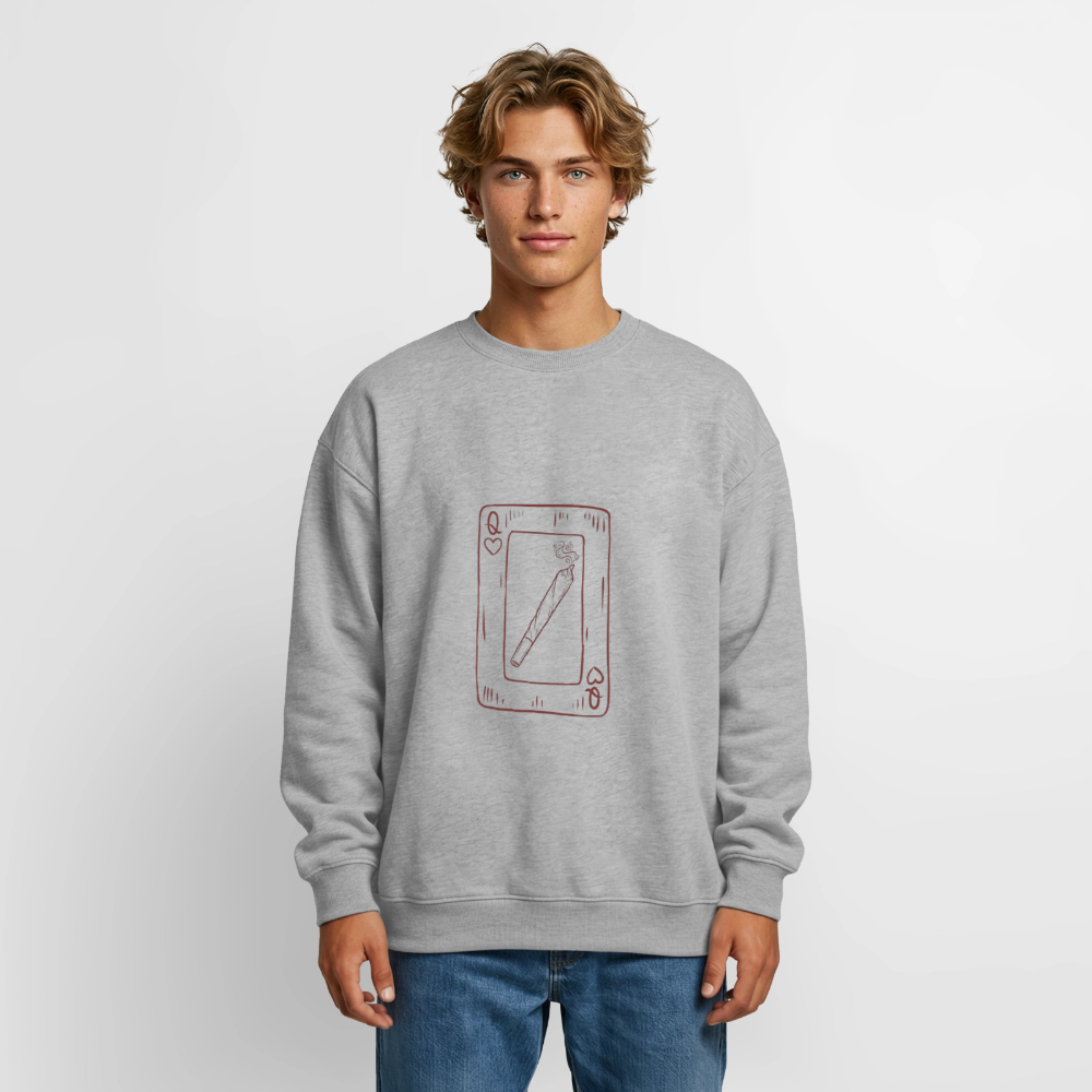 Oversized Heavyweight Unisex Sweatshirt - Grau meliert