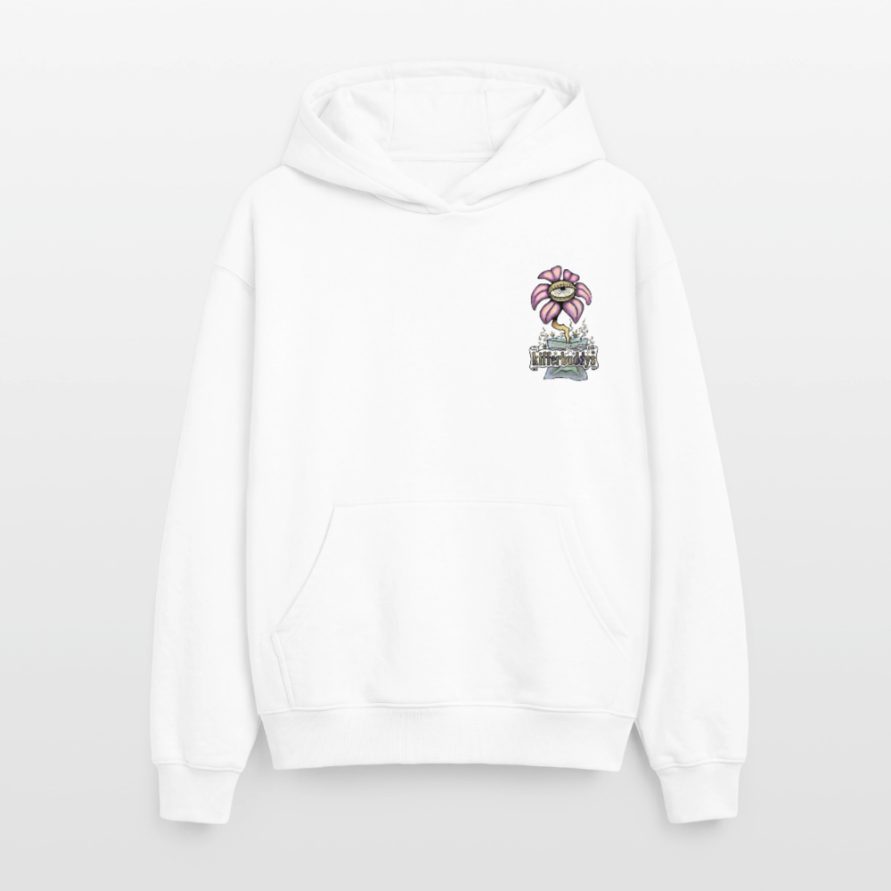 Make Something Oversized Heavyweight Unisex Hoodie - Weiß