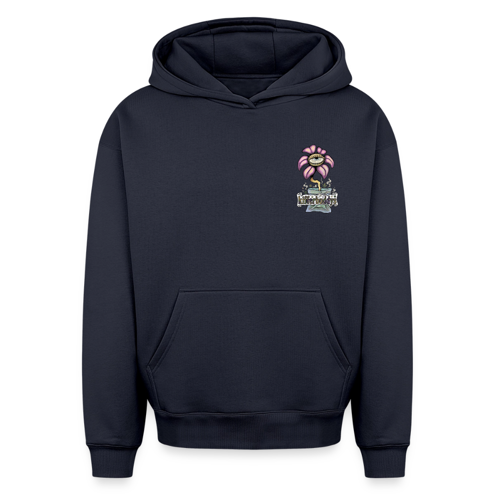 Make Something Oversized Heavyweight Unisex Hoodie - Navy