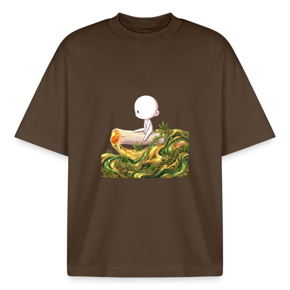 Chillin on a Joint Heavyweight BioT-Shirt - Dunkelbraun