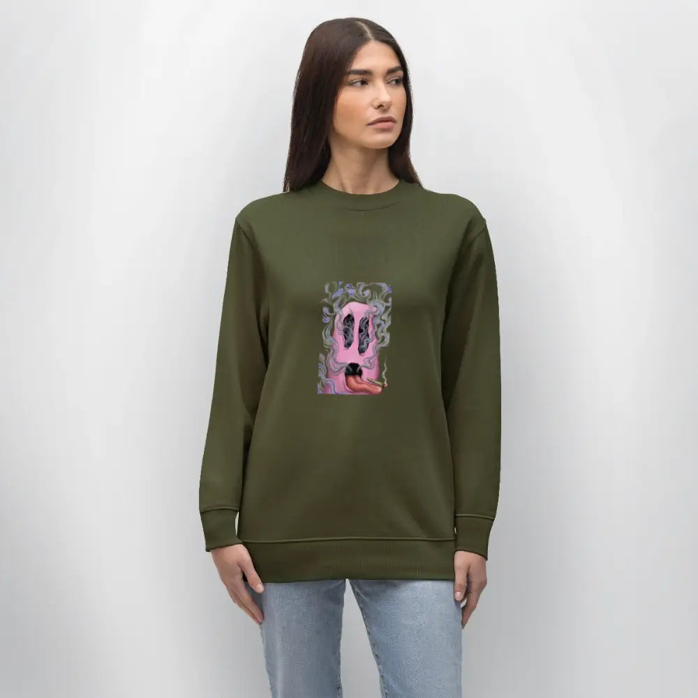 Ghostface Unisex Bio-Sweatshirt - Khaki