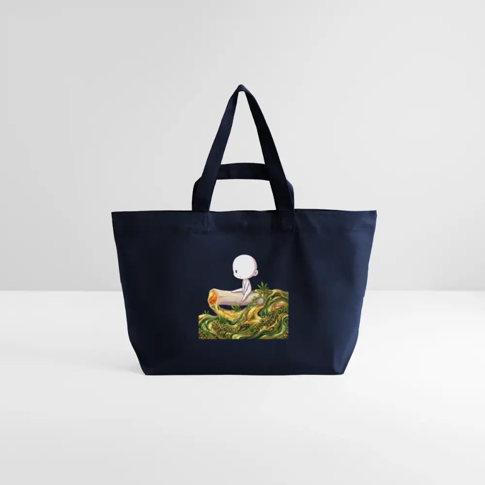 Chillin on a Joint Recycelte Shopping Bag - Navy