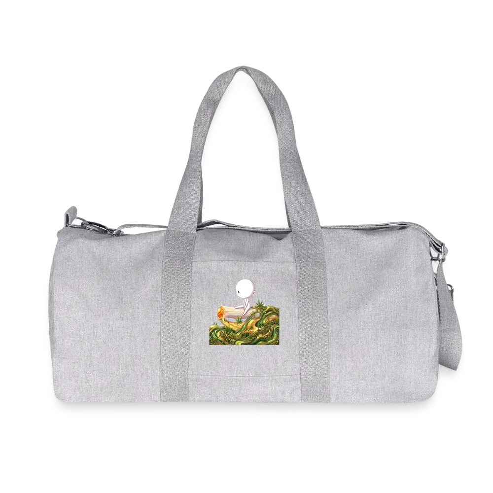 Chillin on a Joint recycelte Canvas Duffle Bag - Grau meliert