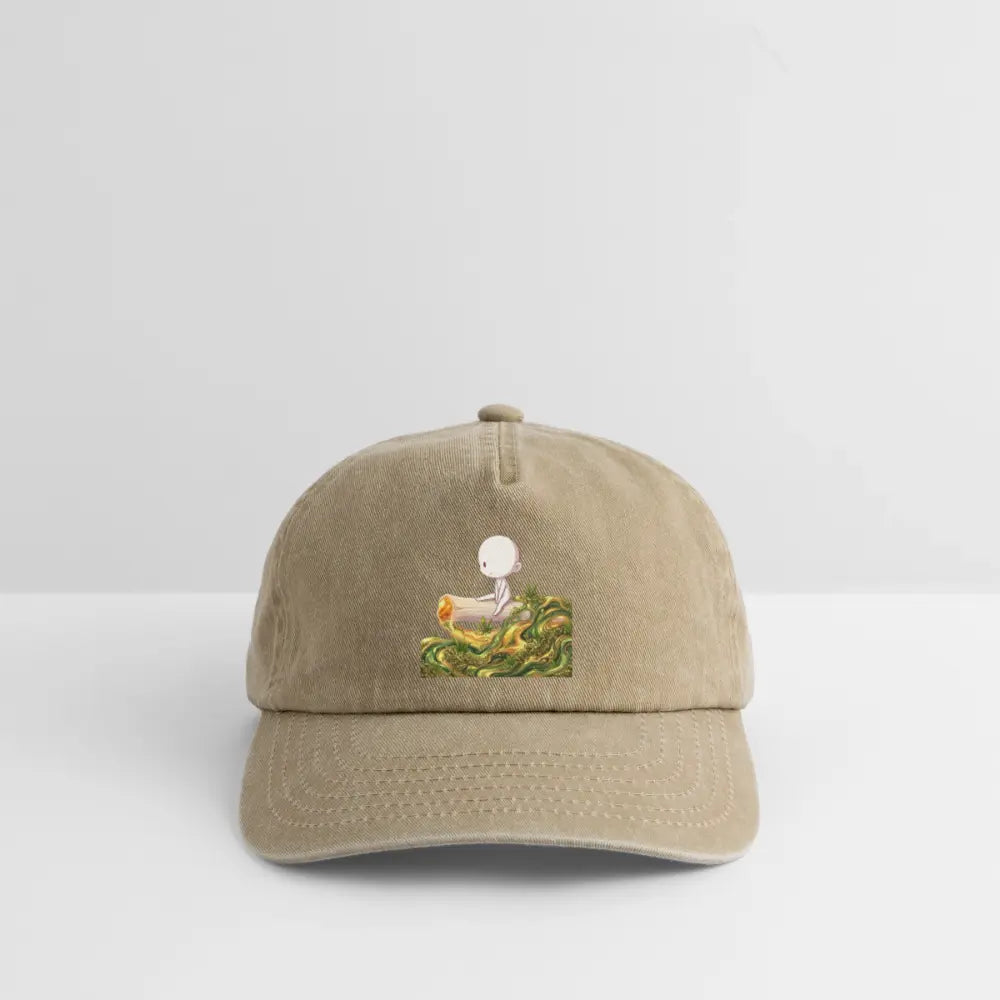 Chillin on a Joint Vintage Cap - Vintage Beige