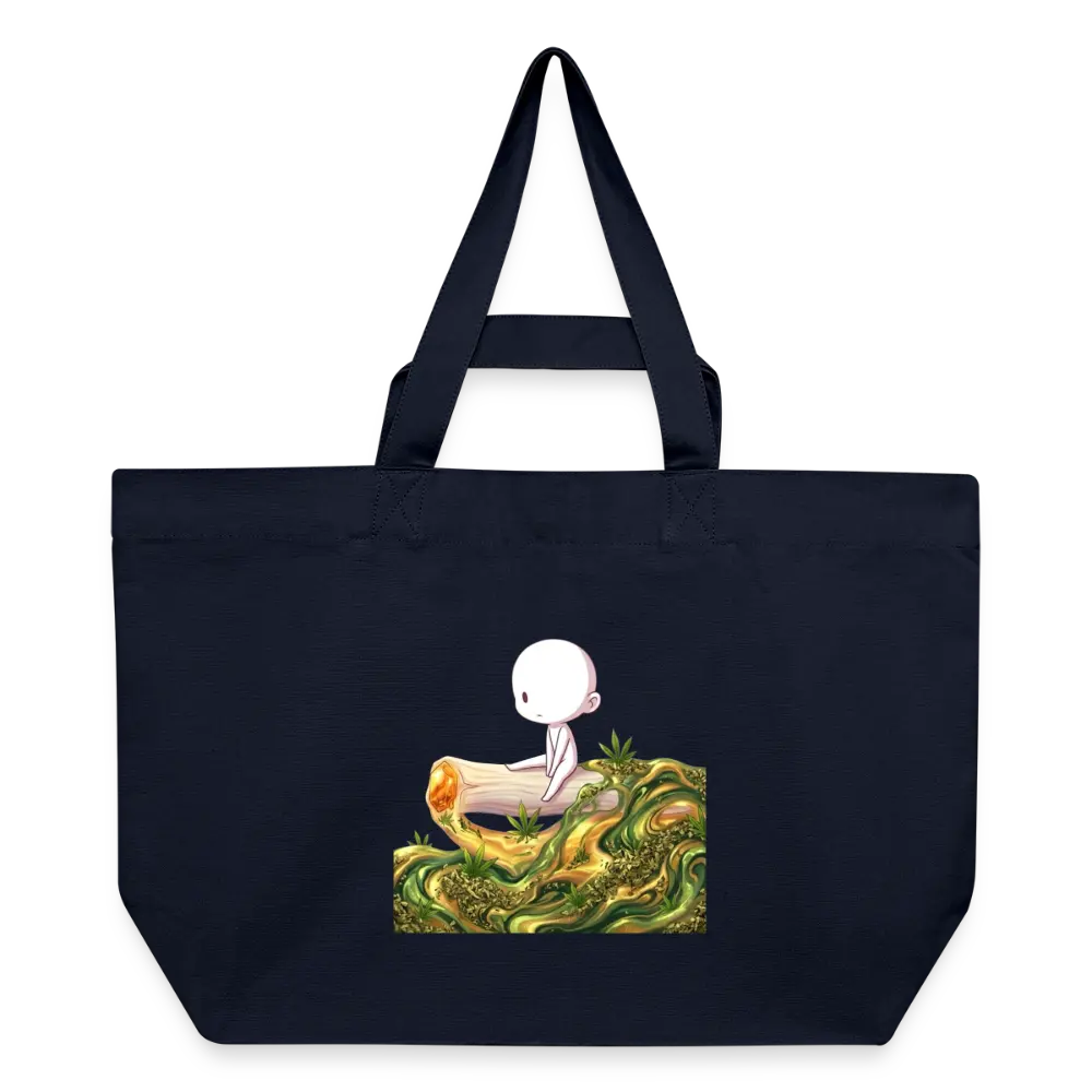 Chillin on a Joint Recycelte Shopping Bag - Navy