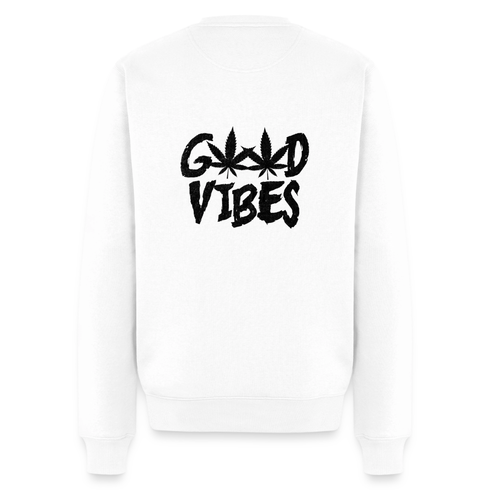 Unisex Bio Gemütlicher Premium Pullover - Weiß